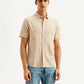 Men's Self Design Slim Fit Shirt - Front View