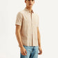 Men's Self Design Slim Fit Shirt - Side View