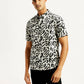 Men's Abstract Print Slim Fit Shirt - Front View