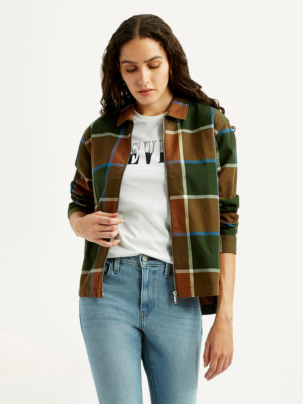 Women's Multi Color Checkered Shirt