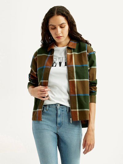 Women's Multi Color Checkered Shirt