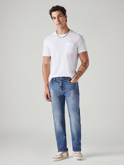 levi's Men's 505 Blue Straight Fit Mid Rise Commuter Jeans-picture-38