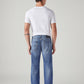 Men's 505 Blue Straight Fit Mid Rise Commuter Jeans - Back View