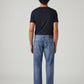 Men's 555 Blue Relaxed Straight Fit Mid Rise Commuter Jeans - Back View