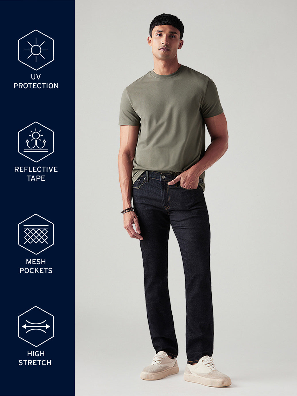 Men's 511 Black Slim Fit Mid Rise Commuter Jeans