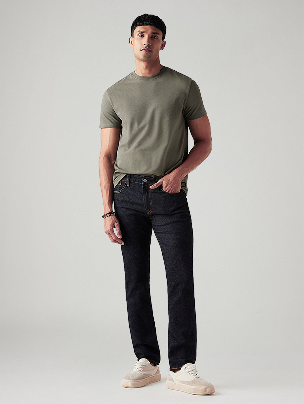 Men's 511 Black Slim Fit Mid Rise Commuter Jeans - Styleshot View