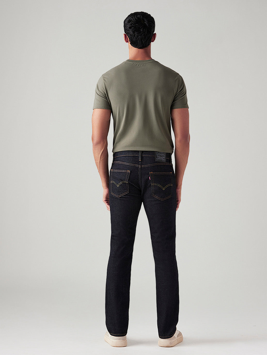 Men's 511 Black Slim Fit Mid Rise Commuter Jeans - Back View