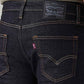 Men's 511 Black Slim Fit Mid Rise Commuter Jeans - Detail View
