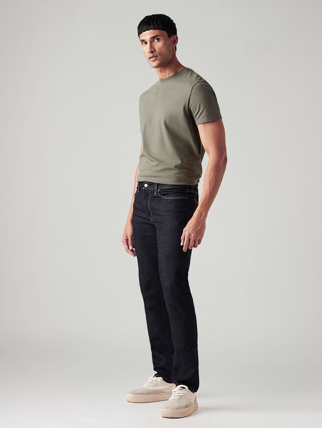 Men's 511 Black Slim Fit Mid Rise Commuter Jeans - Side View