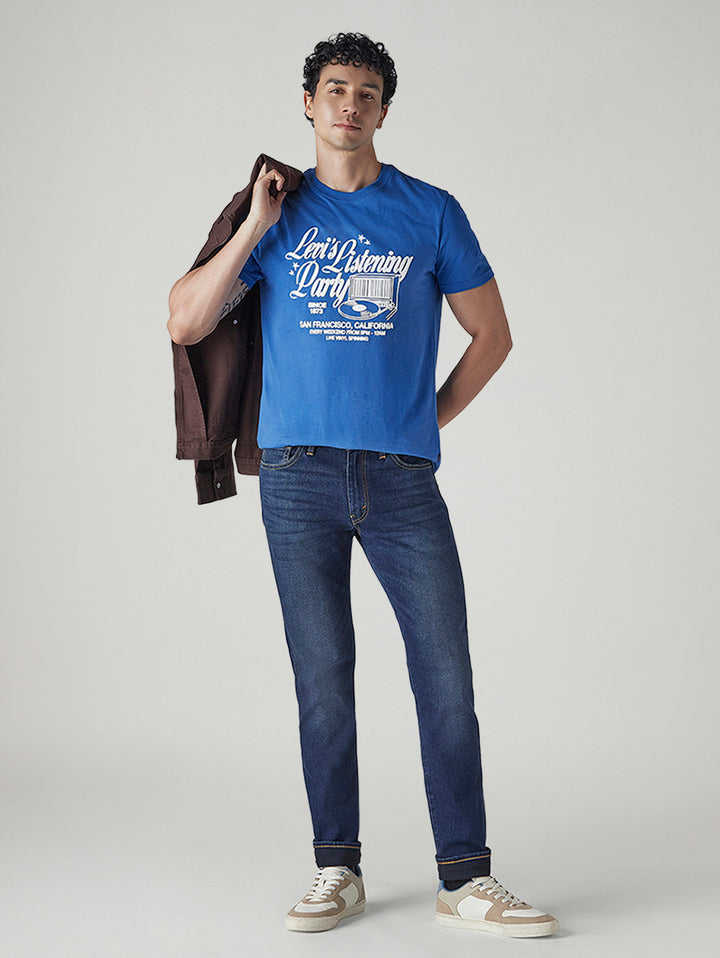 Men's 511 Dark Indigo Slim Fit Mid Rise Jeans