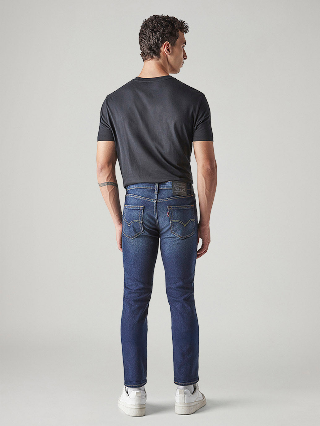 Men's 511 Dark Indigo Slim Fit Mid Rise Jeans - Back View