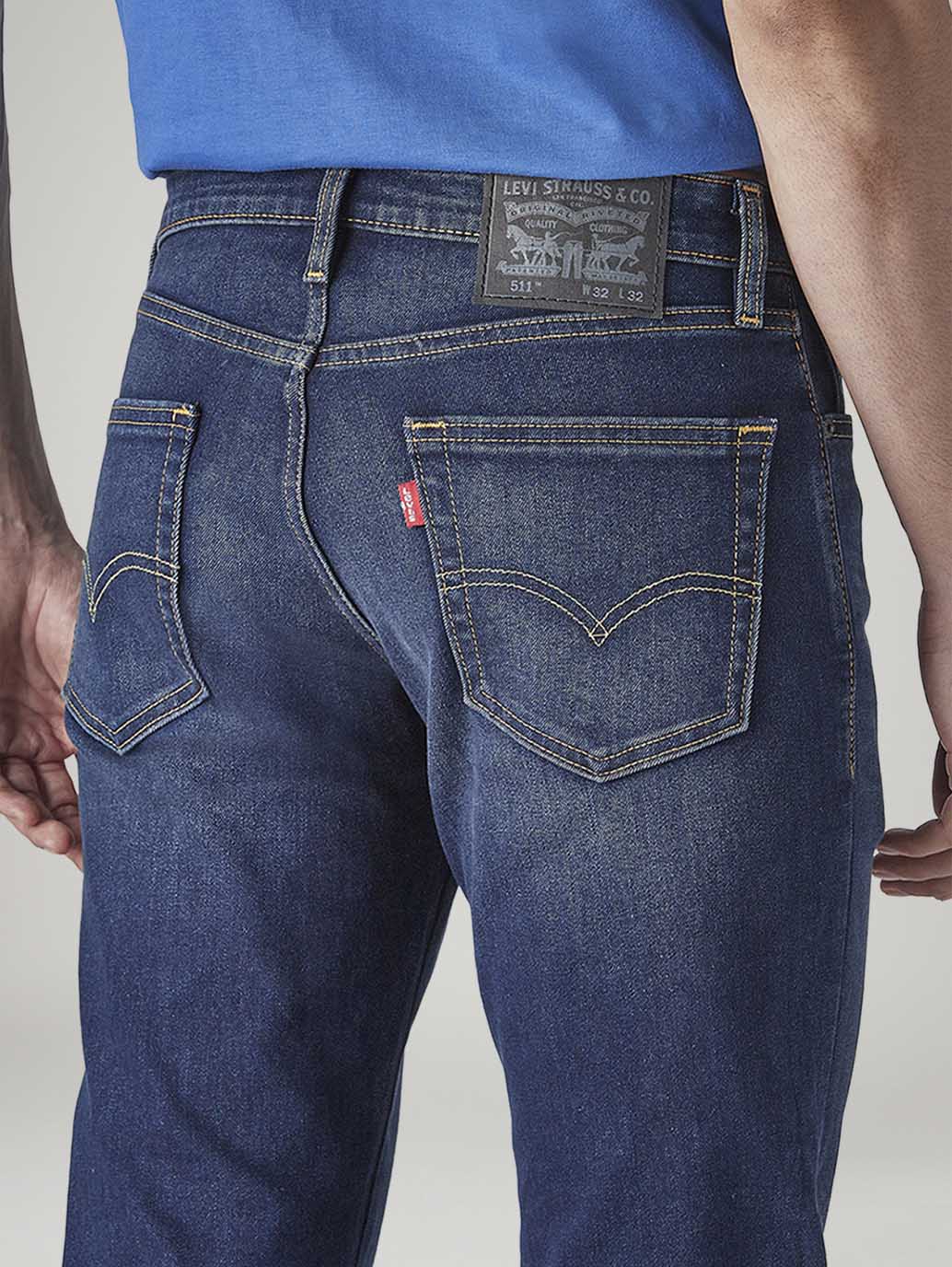 Men's 511 Dark Indigo Slim Fit Mid Rise Jeans - 3b1a9fc1-f781-4434-9ff8-5030bf99618c View
