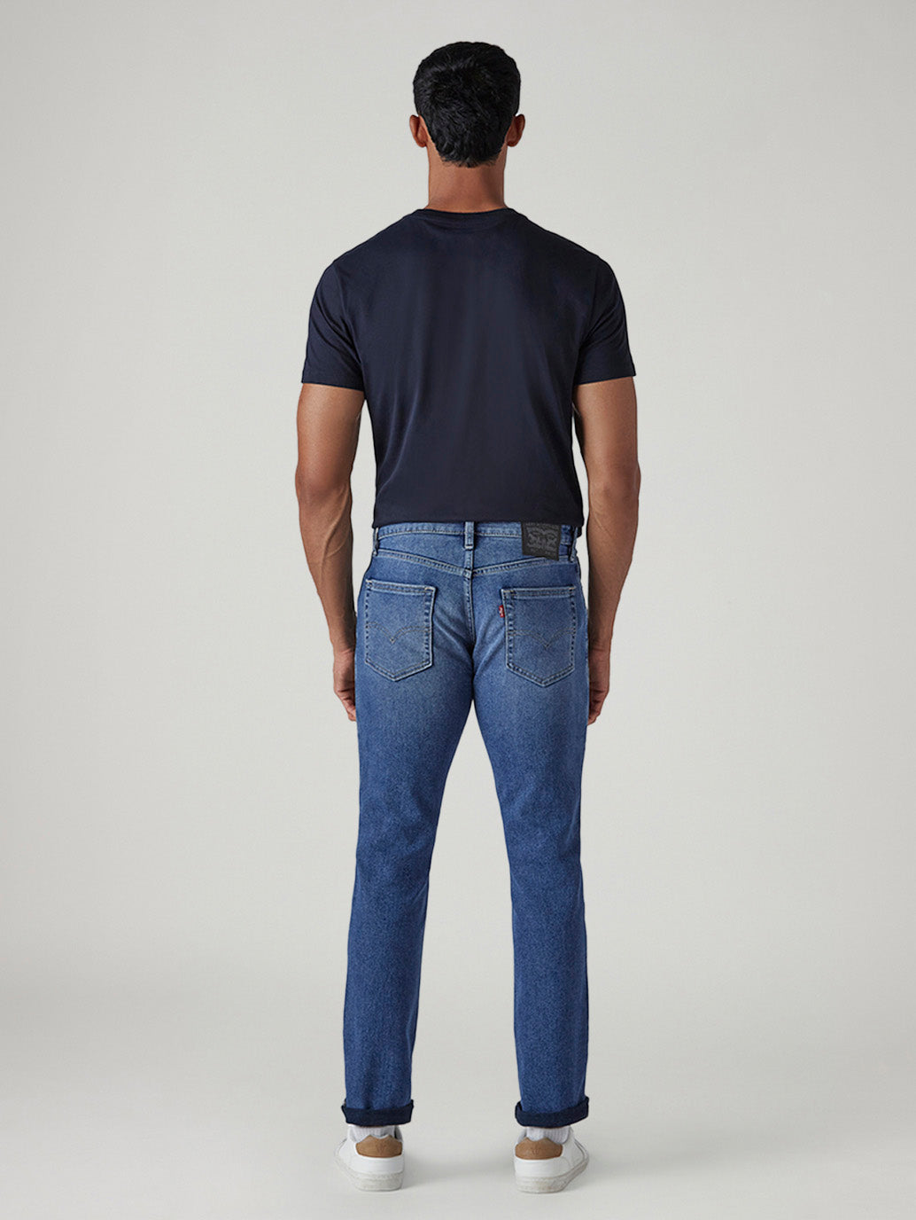Men's 511 Blue Slim Fit Mid Rise Commuter Jeans - Back View