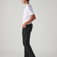 Men's 505 Black Straight Fit Mid Rise Jeans - Side View