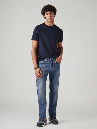 levi's Men's 505 Blue Straight Fit Mid Rise Commuter Jeans-picture-42