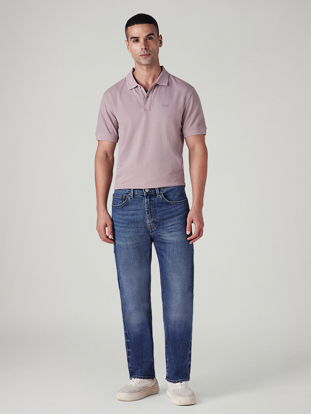Men's 505 Med Indigo Straight Fit Mid Rise Commuter Jeans - 20 View