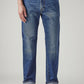 Men's 505 Med Indigo Straight Fit Mid Rise Commuter Jeans - Front View
