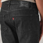 Men's 511 Black Slim Fit Mid Rise Jeans - Detail View