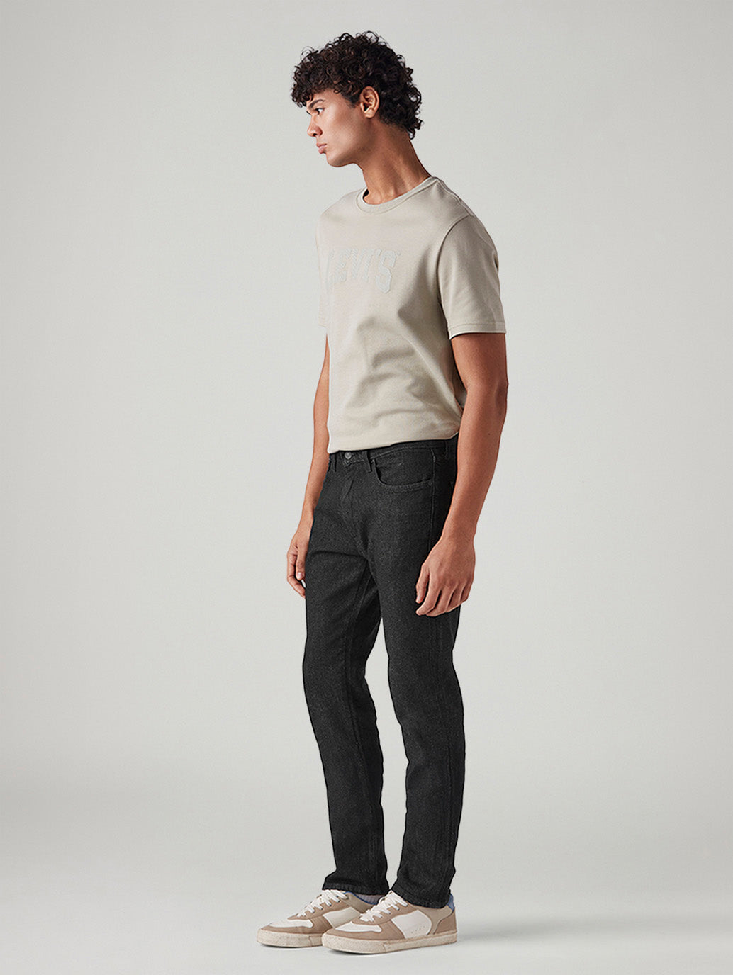 Men's 511 Black Slim Fit Mid Rise Jeans - Side View