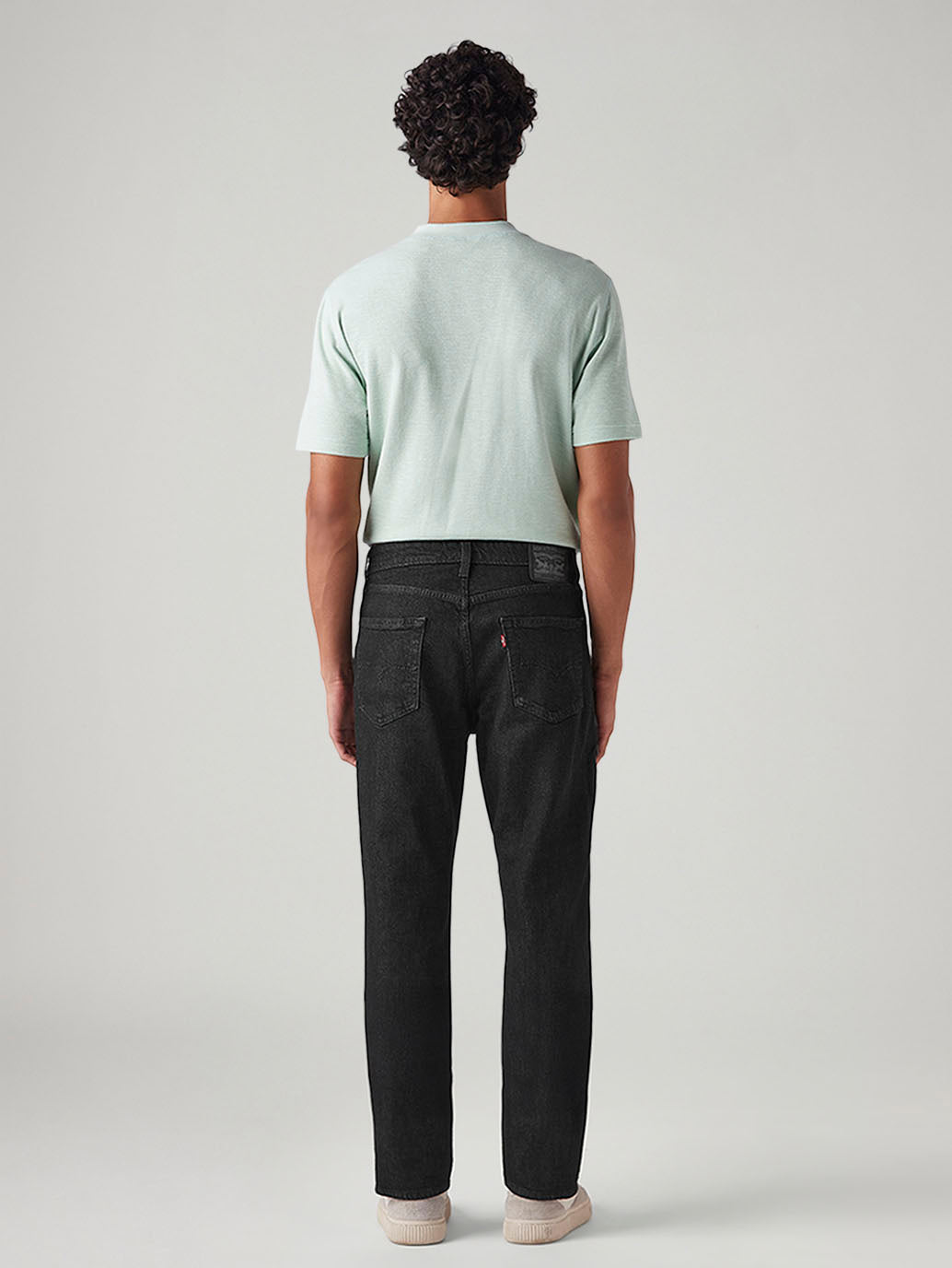 Men's 541 Black Athletic Tapered Fit Mid Rise Commuter Jeans - Back View