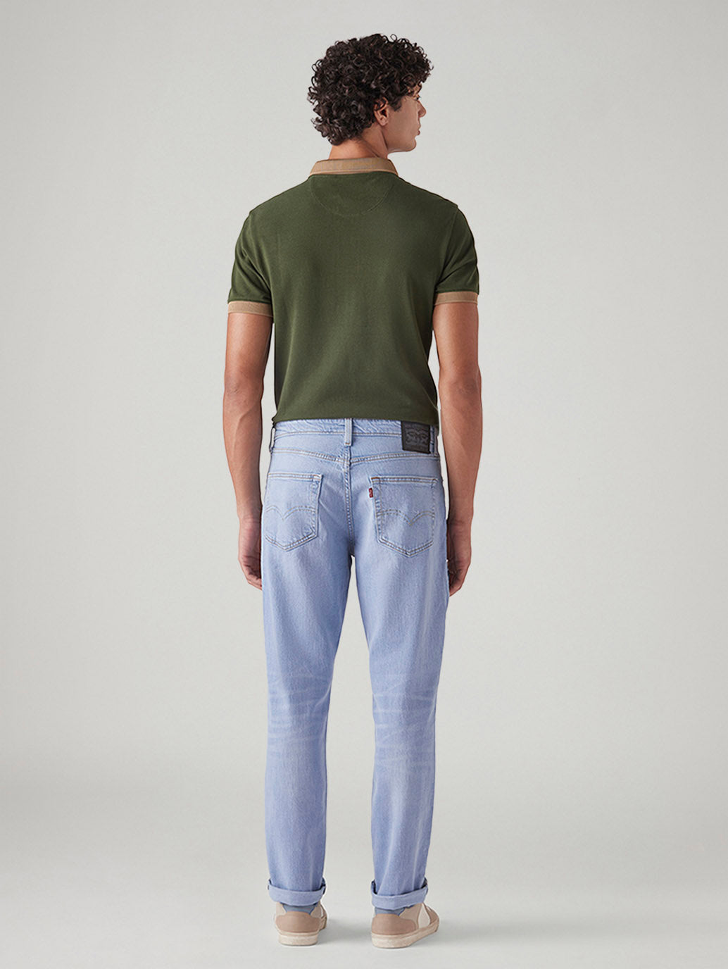Men's 541 Blue Athletic Tapered Fit Mid Rise Commuter Jeans - Back View