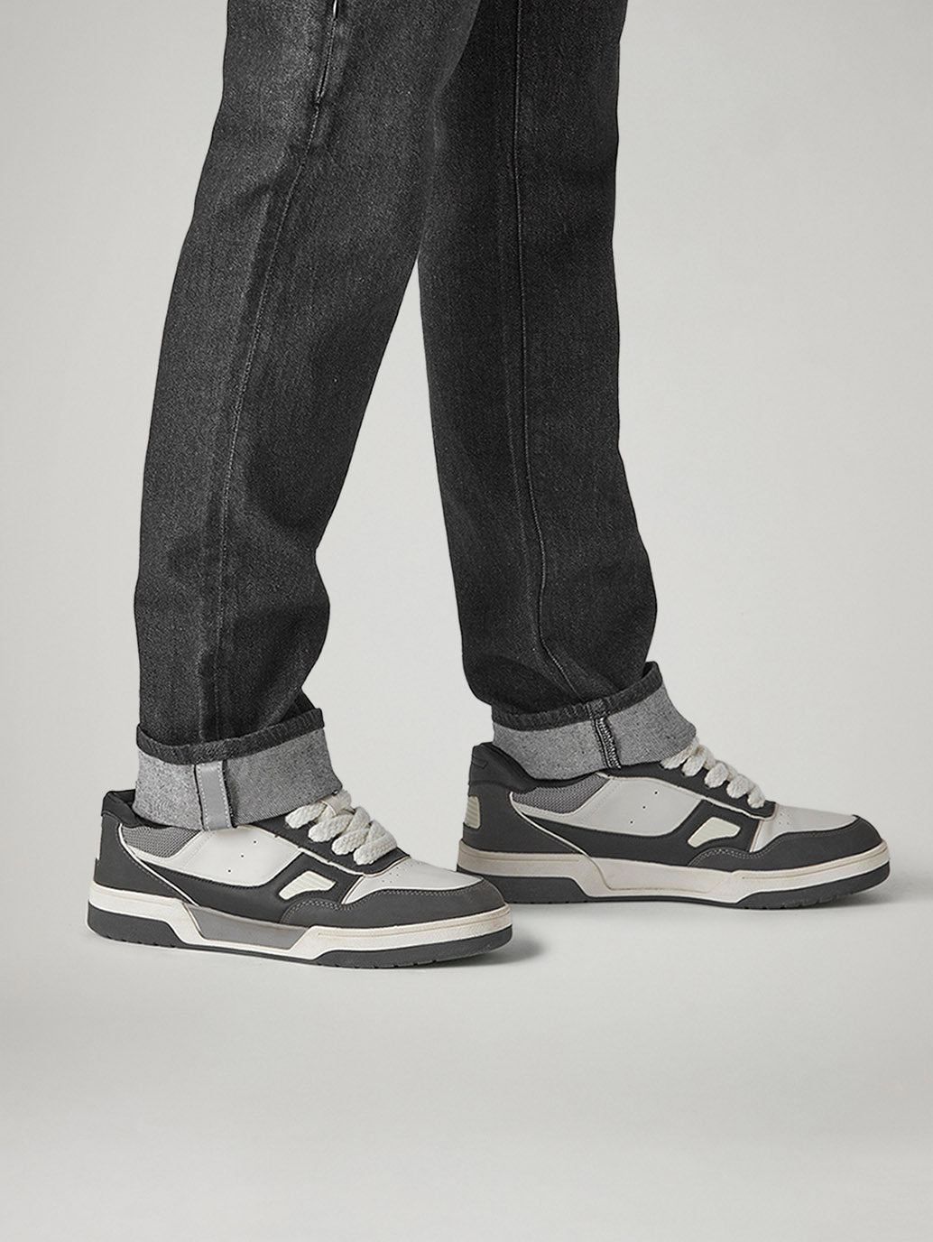 Men's 541 Charcoal Grey Athletic Tapered Fit Mid Rise Commuter Jeans - Detail View
