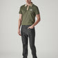 Men's 541 Charcoal Grey Athletic Tapered Fit Mid Rise Commuter Jeans - Side View