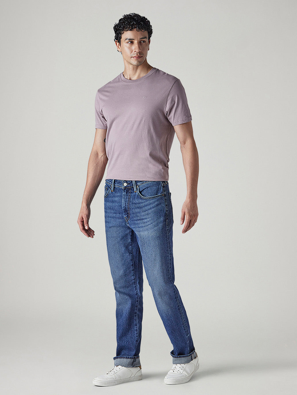 Men's 541 Indigo Athletic Tapered Fit Mid Rise Jeans - Side View