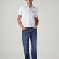 Men's 505 Blue Straight Fit Mid Rise Commuter Jeans - Styleshot View