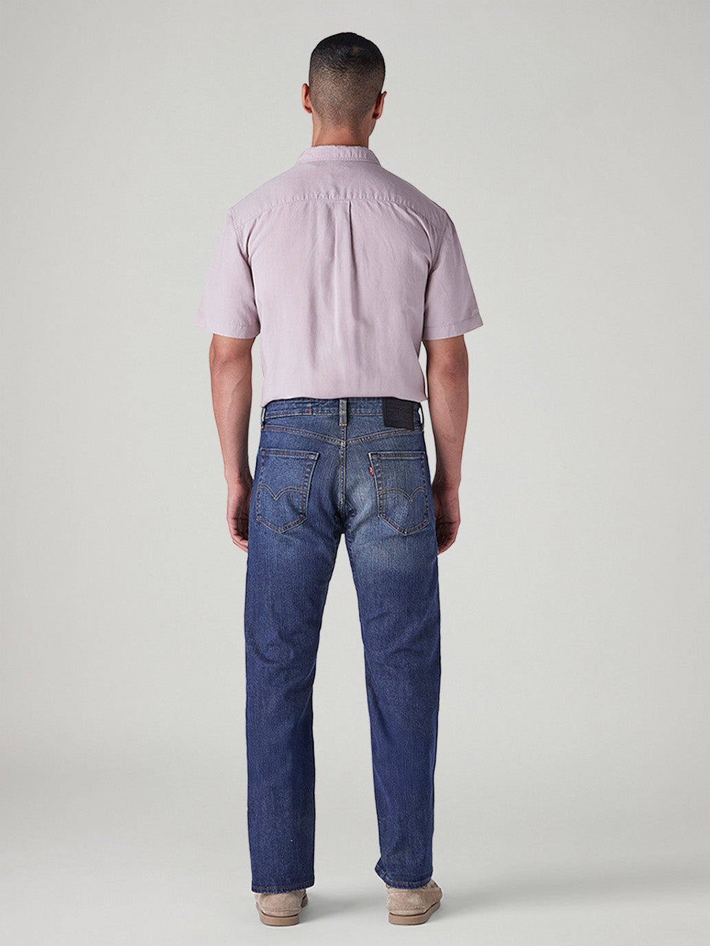 Men's 505 Indigo Straight Fit Mid Rise Jeans - Back View