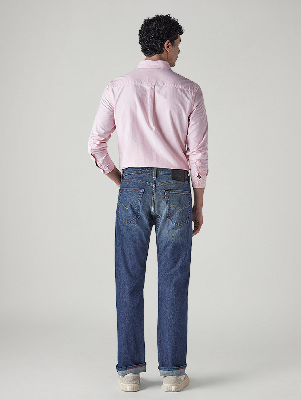 Men's 505 Indigo Straight Fit Mid Rise Jeans - 6d82f8b6-b416-4627-9465-dac42f2a192e View
