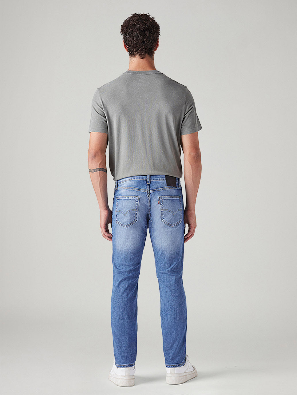 Men's 511 Light Blue Slim Fit Mid Rise Commuter Jeans - Back View