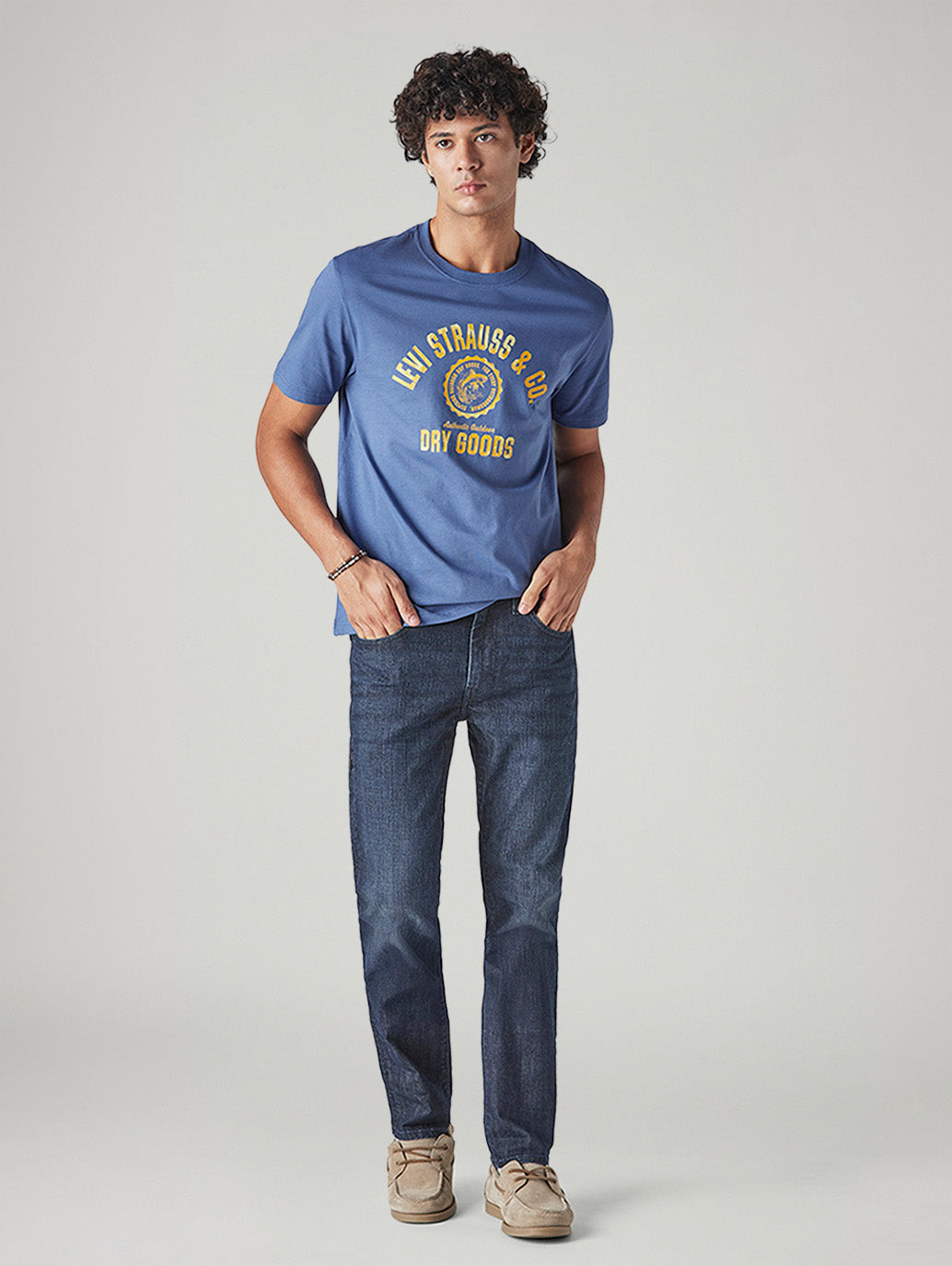 Men's 511 Dark Blue Slim Fit Mid Rise Commuter Jeans