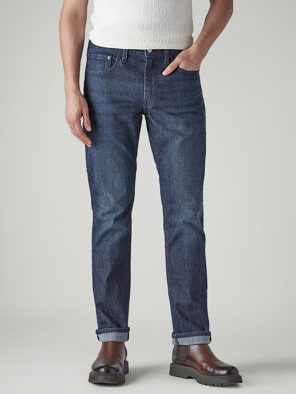Men's 511 Dark Blue Slim Fit Mid Rise Commuter Jeans - c51432dd-7069-4cab-a47a-ef722add5049 View