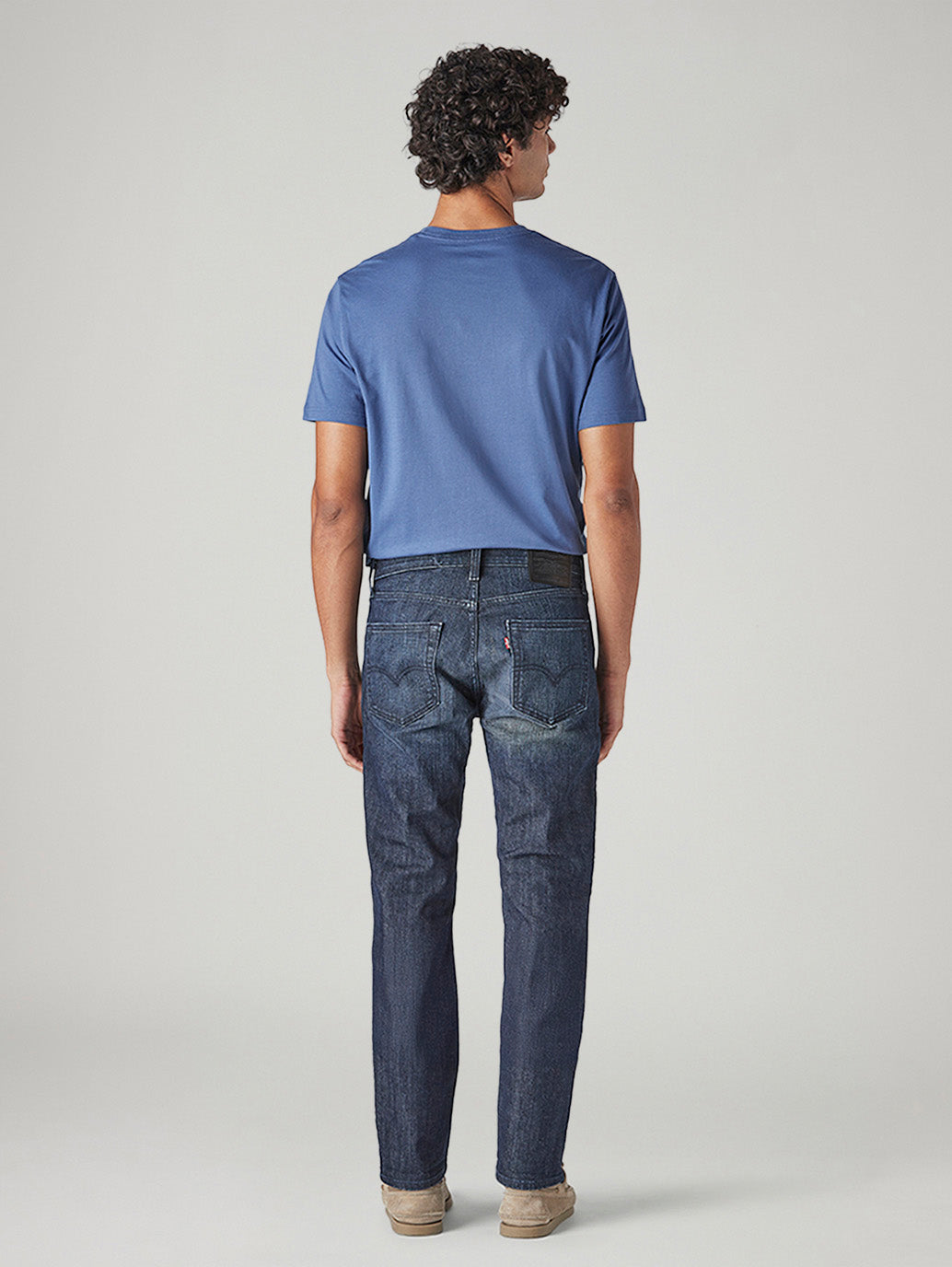 Men's 511 Dark Blue Slim Fit Mid Rise Commuter Jeans - Back View