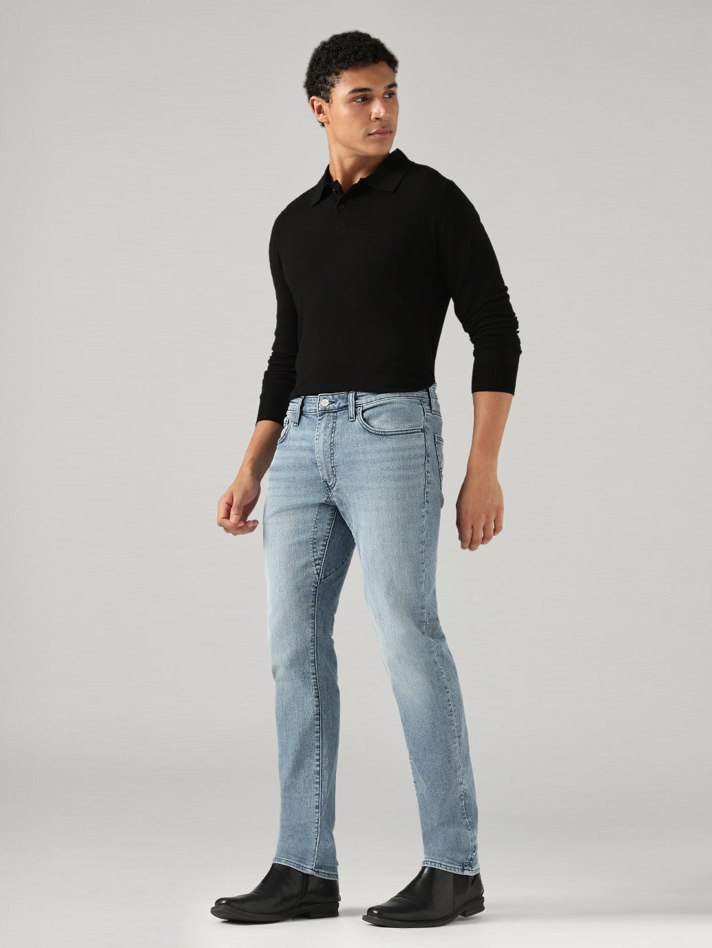 Men's 511 Light Blue Slim Fit Mid Rise Commuter Jeans - SIde View