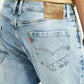 Men's 505 Light Blue Straight Fit Hyper Stretch Jeans - Detail View