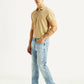 Men's 505 Light Blue Straight Fit Hyper Stretch Jeans - Side View