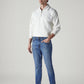 Men's 512 Blue Slim Tapered Fit Hyper Stretch Jeans - 245affff-fca2-4403-b583-4b51e2bd7dc3 View