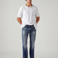Men's 513 Blue Slim Straight Fit Mid Rise Jeans - Styleshot View