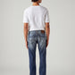 Men's 513 Blue Slim Straight Fit Mid Rise Jeans - Back View