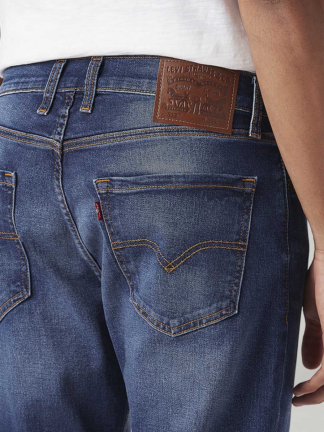 Men's 513 Blue Slim Straight Fit Hyper Stretch Jeans - bb32ebe9-274c-490c-a730-bd4902ac0e14 View