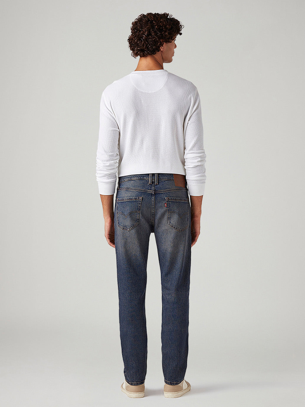 Men's 511 Blue Slim Fit Mid Rise Jeans - Back View