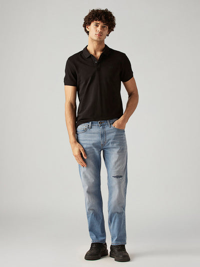 levi's Men's 513 Light Blue Slim Straight Fit Mid Rise Jeans-picture-19