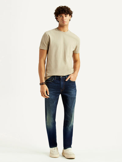 Men's 541 Navy Tapered Fit Mid Rise Jeans-image-2