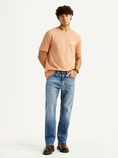 levi's Men's 505 Blue Straight Fit Mid Rise Jeans-picture-39