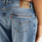 Men's 505 Blue Straight Fit Mid Rise Jeans - Detail View