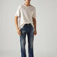 Men's 505 Blue Straight Fit Mid Rise Jeans - Styleshot View