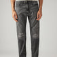 Men's 505 Grey Straight Fit Mid Rise Jeans - Front View
