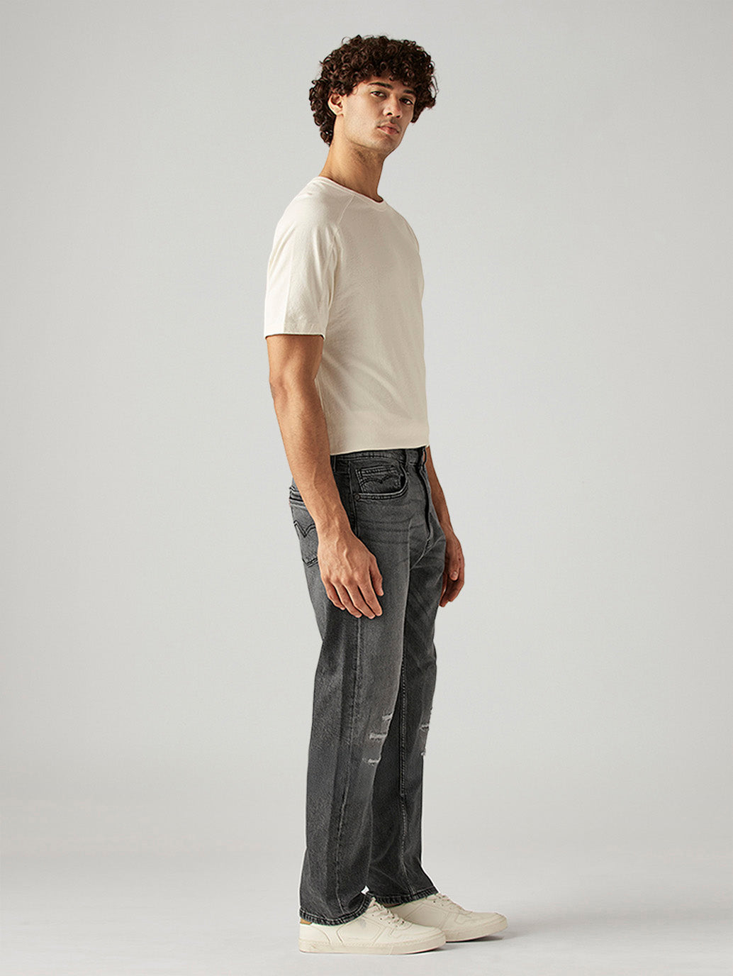 LEVI’S / 00's 502 aging denim pants Men's 505 Grey Straight Fit Mid Rise Jeans – Levis India Store